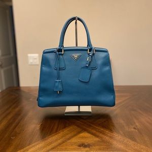 Prada Saffiano Lux Tote Satchel Handbag